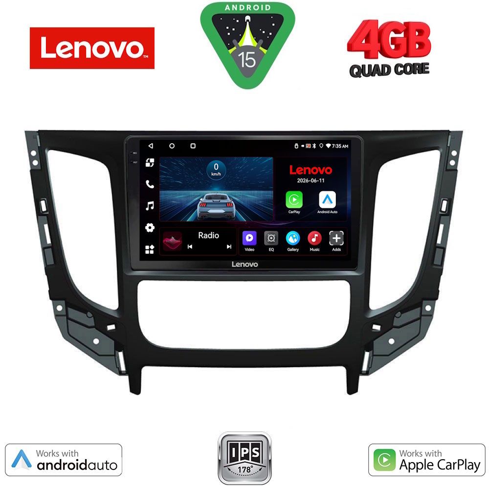 LVE7437CL_15 LENOVO LVE 8437_CPAA CLIMA (9inc) MULTIMEDIA TABLET for MITSUBISHI L200 mod. 2015-2019 with CLIMA - Image 1