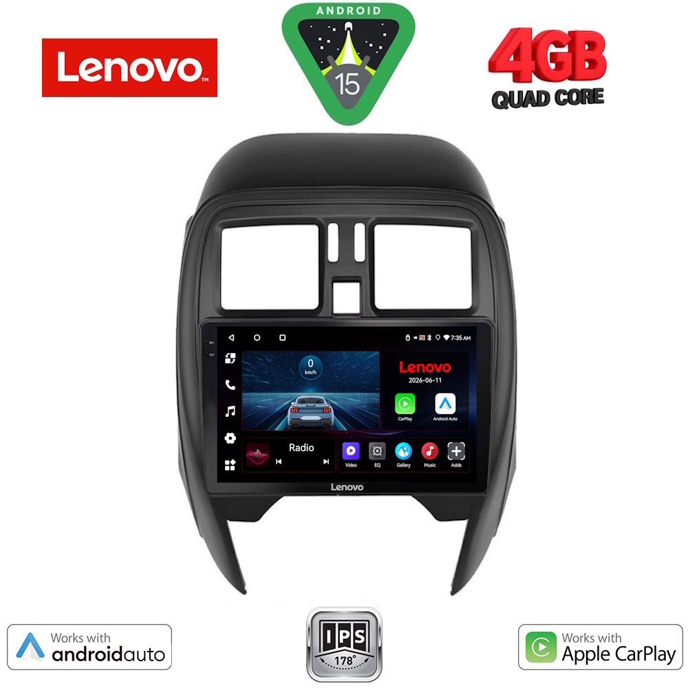 LVE7451SQ_15 LENOVO LVE 8451_CPAA (SQUARE) (9inc) MULTIMEDIA TABLET for NISSAN MICRA mod. 2014-2017 - Image 1