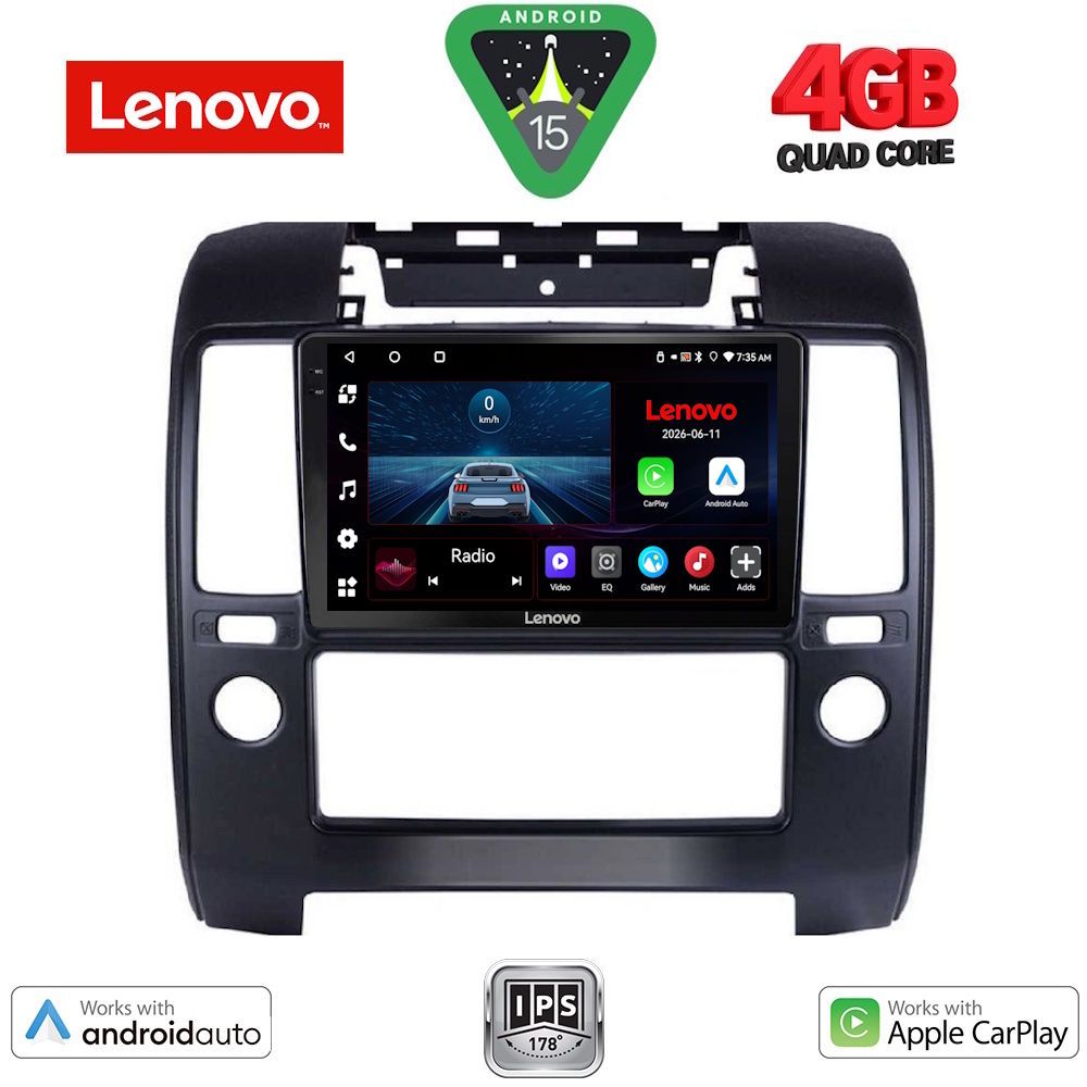 LVE7454_15 LENOVO LVE 8454_CPAA A/C (9inc) MULTIMEDIA TABLET for NISSAN NAVARA D40 mod. 2006-2011 με A/C - Image 1