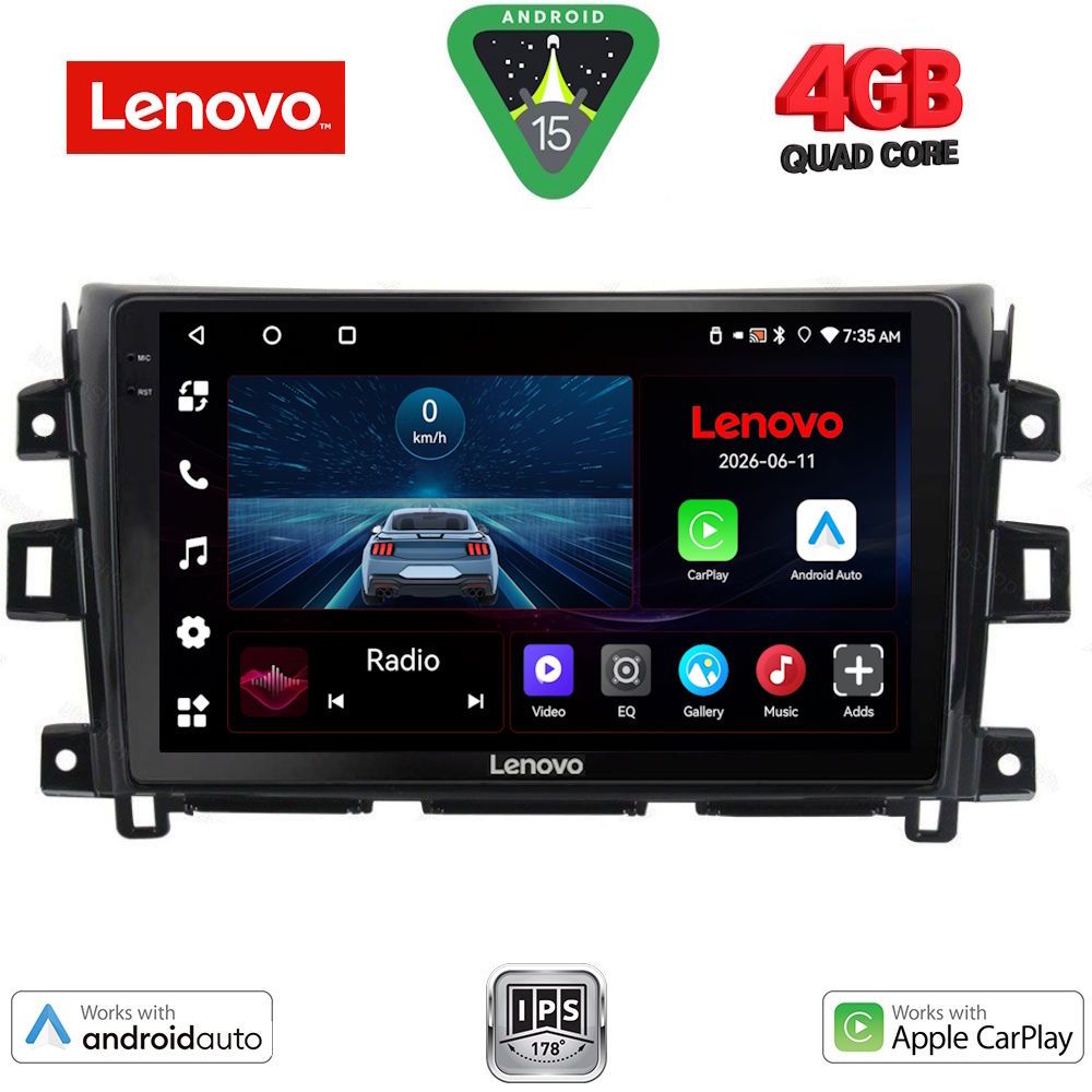 LVE7456_15 LENOVO LVE 8456_CPAA (10inc) MULTIMEDIA TABLET for NISSAN NAVARA mod. 2016-2025 - Image 1