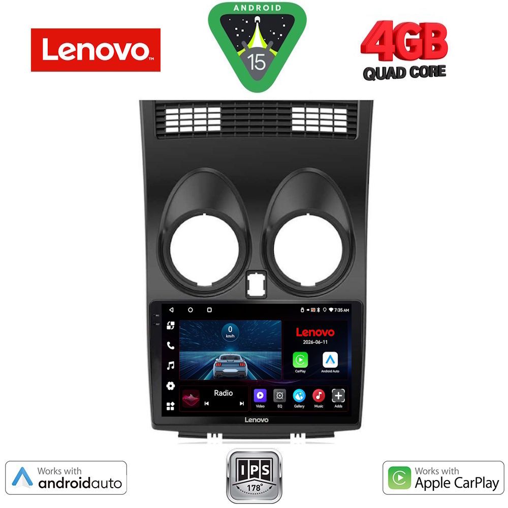 LVE7466_15 LENOVO LVE 8466_CPAA (9inc) MULTIMEDIA TABLET for NISSAN QASHQAI mod. 2007-2014 - Image 1