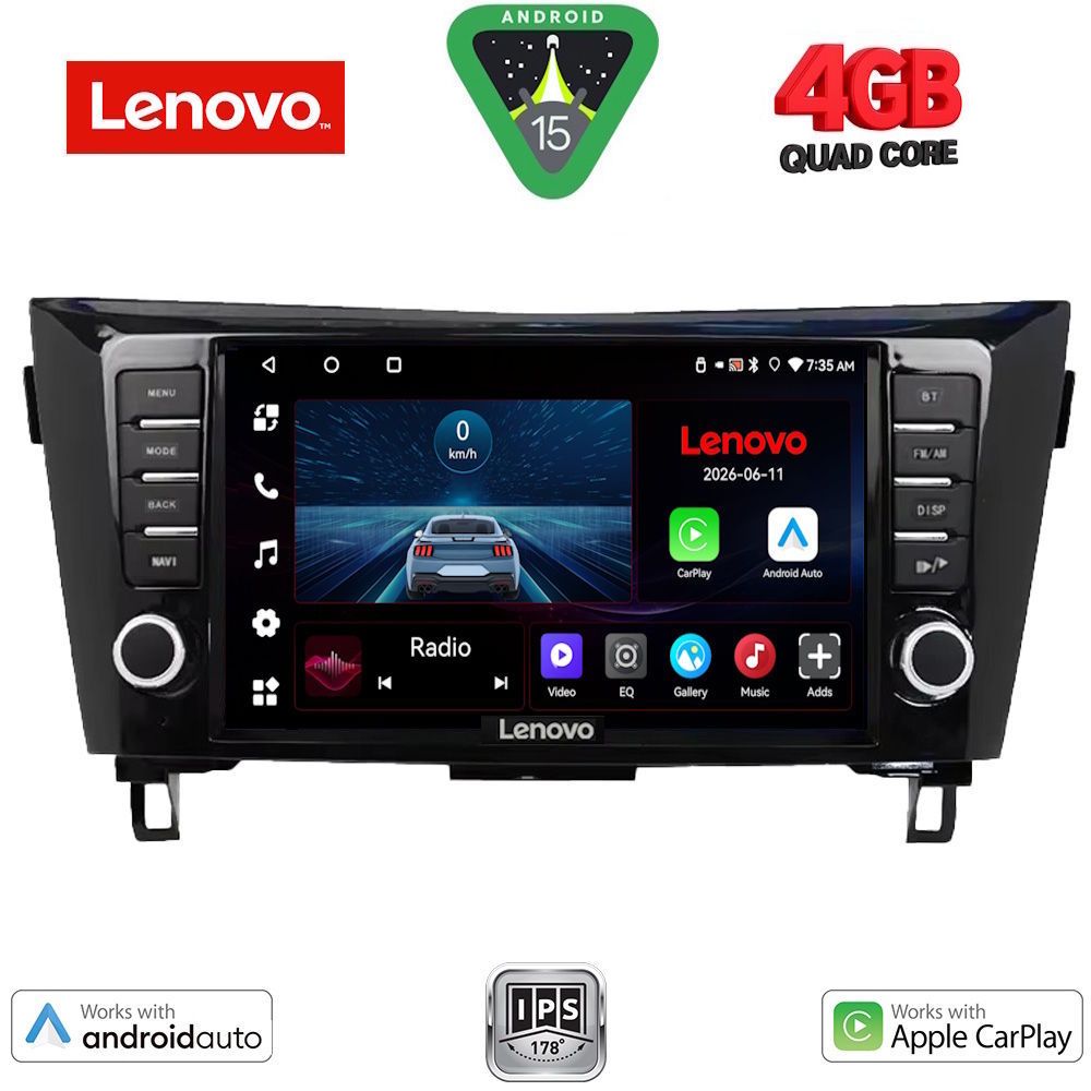 LVE7467_15 LENOVO LVE 8467_CPAA (9inc) MULTIMEDIA TABLET for NISSAN QASHQAI - XTRAIL mod. 2014-2021 - Image 1