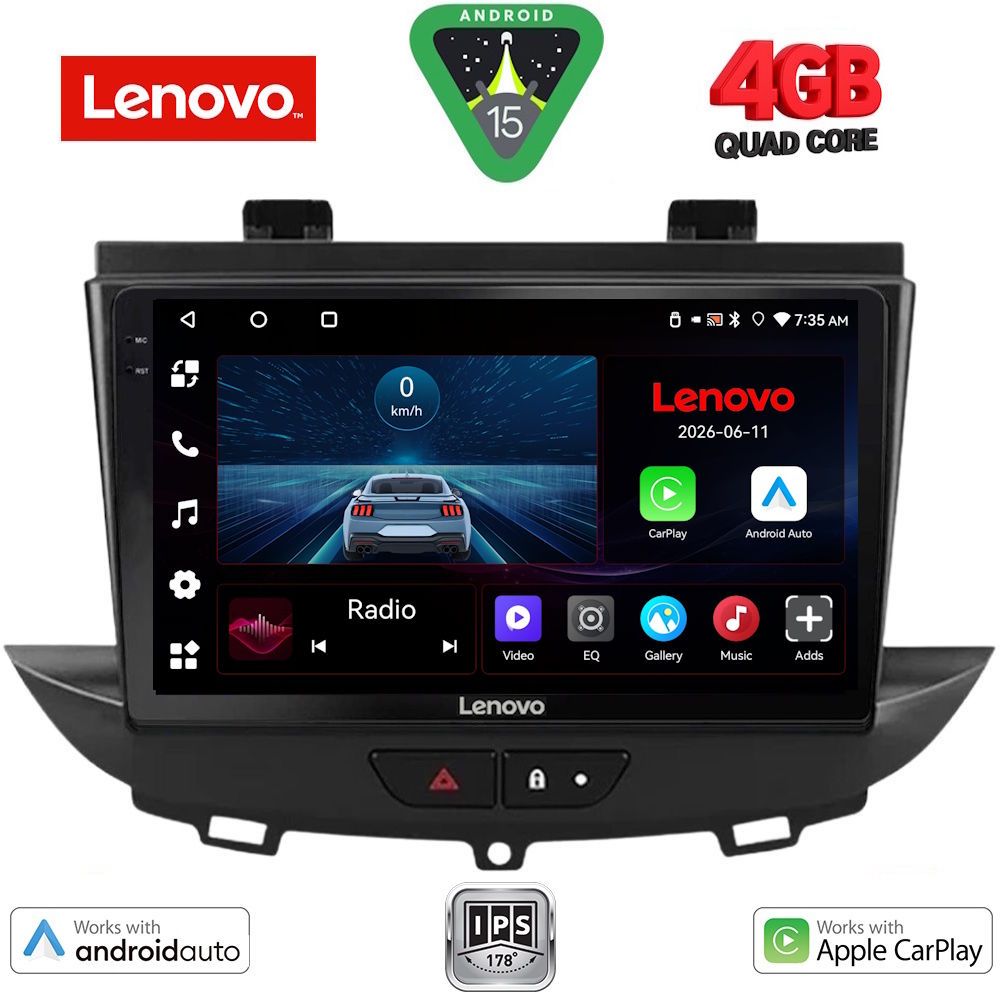LVE7490_15 LENOVO LVE 8490_CPAA (9inc) MULTIMEDIA TABLET for OPEL CROSSLAND – GRANDLAND mod. 2017-2025 - Image 1