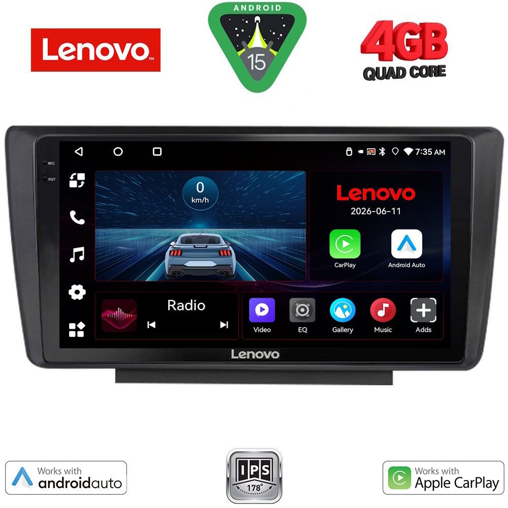 LVE7594_15 LENOVO LVE 8594_CPAA (9inc) MULTIMEDIA TABLET for SKODA OCTAVIA 5 mod. 2005-2012 - Image 1