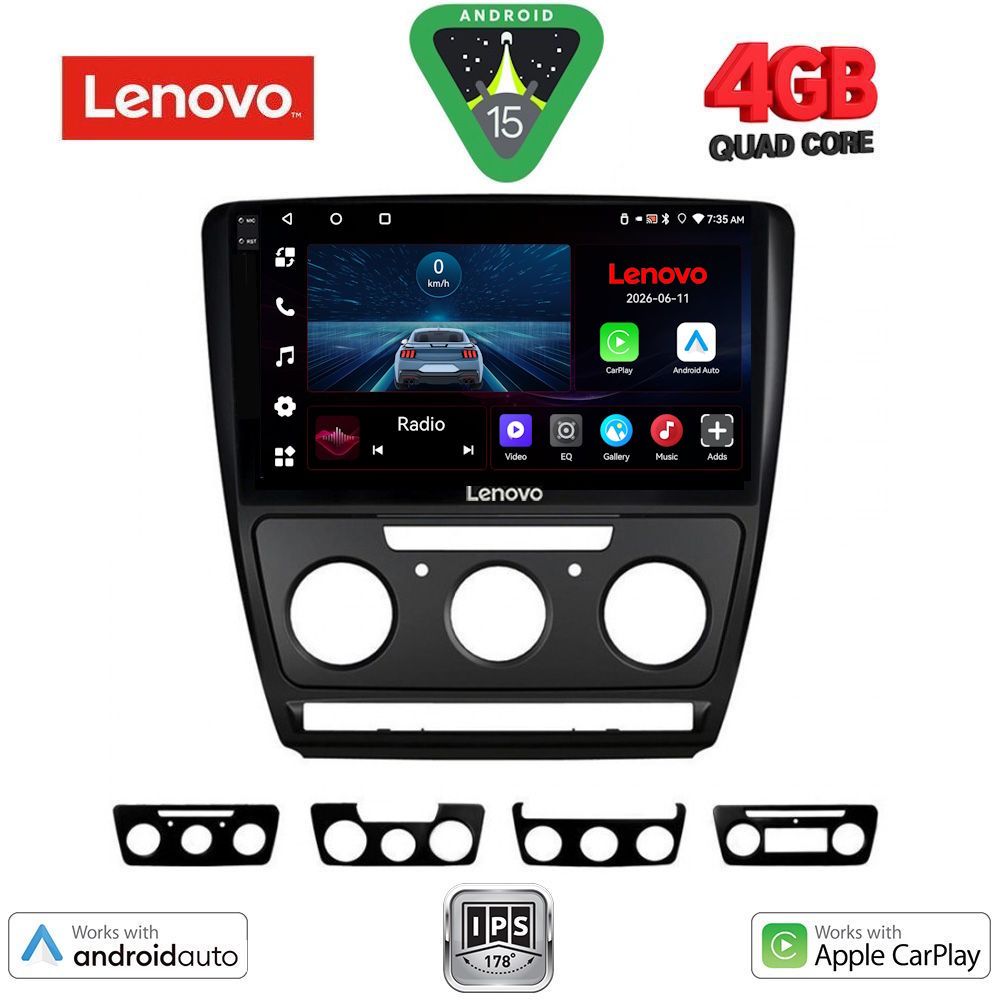 LVE7595BL_15 LENOVO LVE 8595BL_CPAA (10inc) MULTIMEDIA TABLET for SKODA OCTAVIA 5 mod. 2005-2012 (BLACK) - Image 1