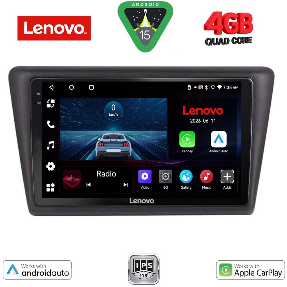 LVE7600_15 LENOVO LVE 8600_CPAA (9inc) MULTIMEDIA TABLET for SKODA RAPID SPACEBACK mod. 2014-2019 - Image 1