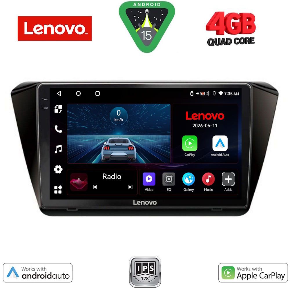 LVE7605_15 LENOVO LVE 8605_CPAA (10inc) MULTIMEDIA TABLET for SKODA SUPERB mod. 2015-2023 - Image 1