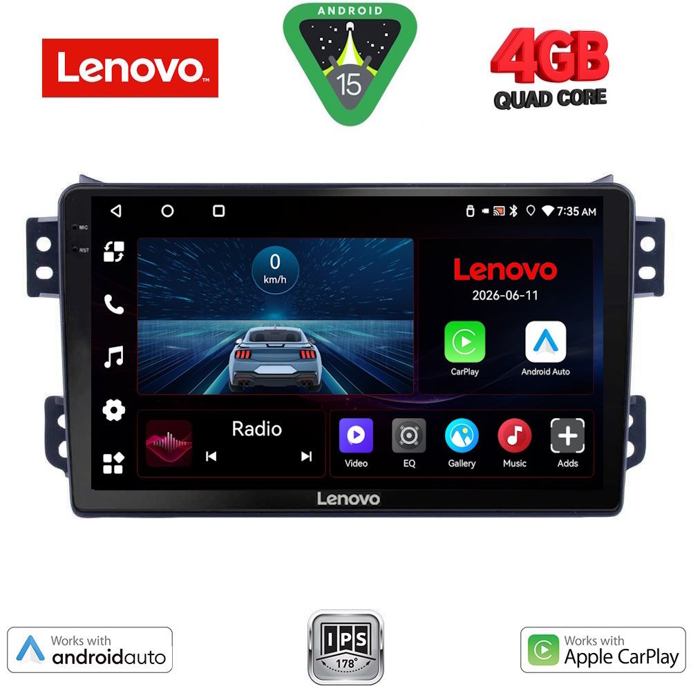 LVE7682_15 LENOVO LVE 8682_CPAA (9inc) MULTIMEDIA TABLET for OPEL AGILA - SUZUKI SPLASH mod. 2008-2018 - Image 1