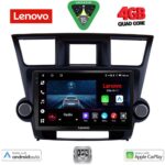 LENOVO LVE 8719_CPAA (9inc) MULTIMEDIA TABLET for TOYOTA HIGHLANDER mod. 2008-2015
