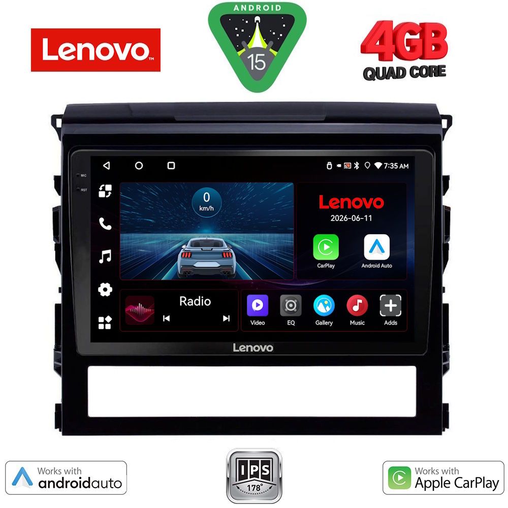 LVE7725_15 LENOVO LVE 8725_CPAA (9inc) MULTIMEDIA TABLET for TOYOTA LANDCRUISER mod. 2016-2019 - Image 1