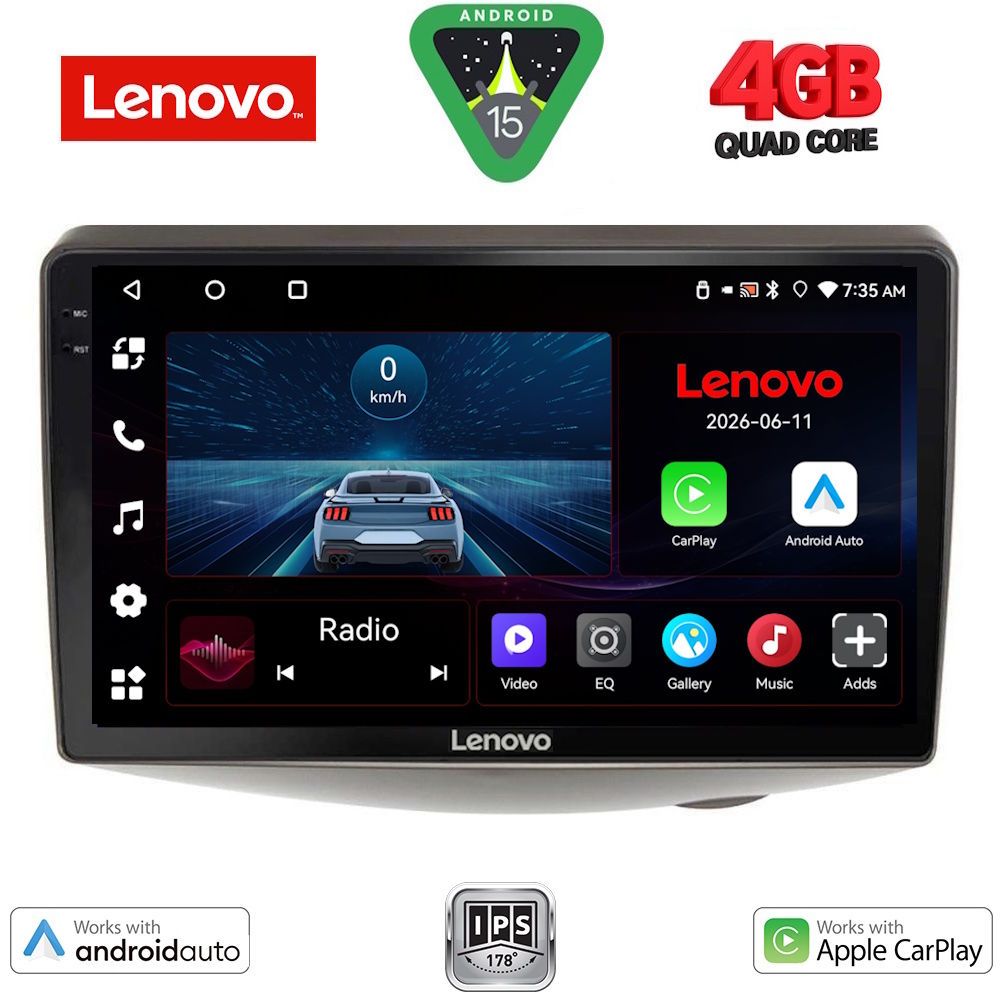 LVE7735_15 LENOVO LVE 8735_CPAA (9inc) MULTIMEDIA TABLET for TOYOTA YARIS mod. 1999-2006 - Image 1