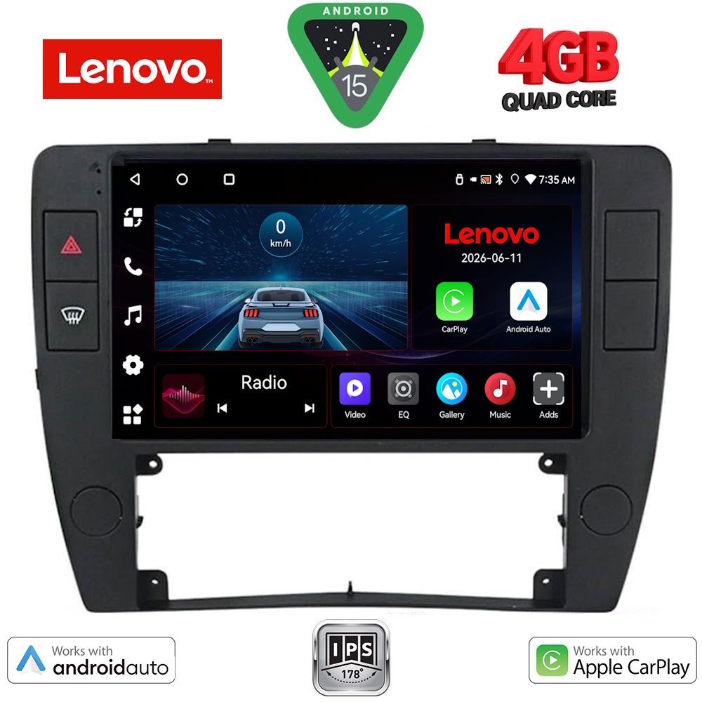 LVE7749_15 LENOVO LVE 8749_CPAA (9inc) MULTIMEDIA TABLET for VW PASSAT mod. 2000-2005 - Image 1