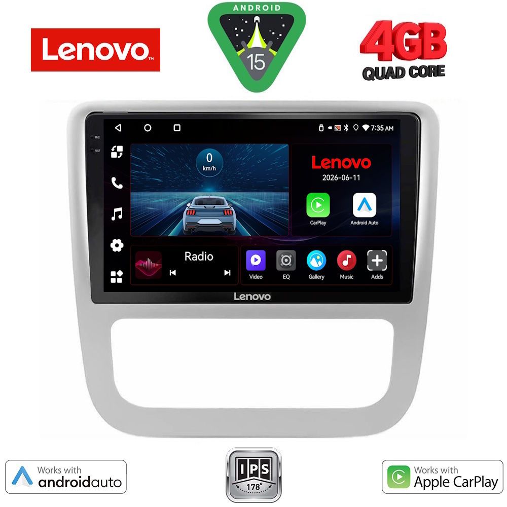 LVE7751_15 LENOVO LVE 8751_CPAA CLIMA (9inc) MULTIMEDIA TABLET for VW EOS mod. 2006> - SCIROCCO mod. 2011-2014 - Image 1