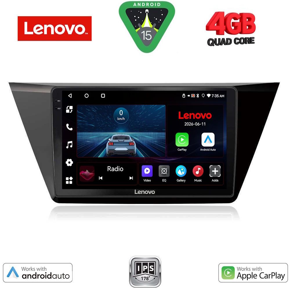 LVE7769_15 LENOVO LVE 8769_CPAA (10inc) MULTIMEDIA TABLET for VW TOURAN mod. 2016-2026 - Image 1