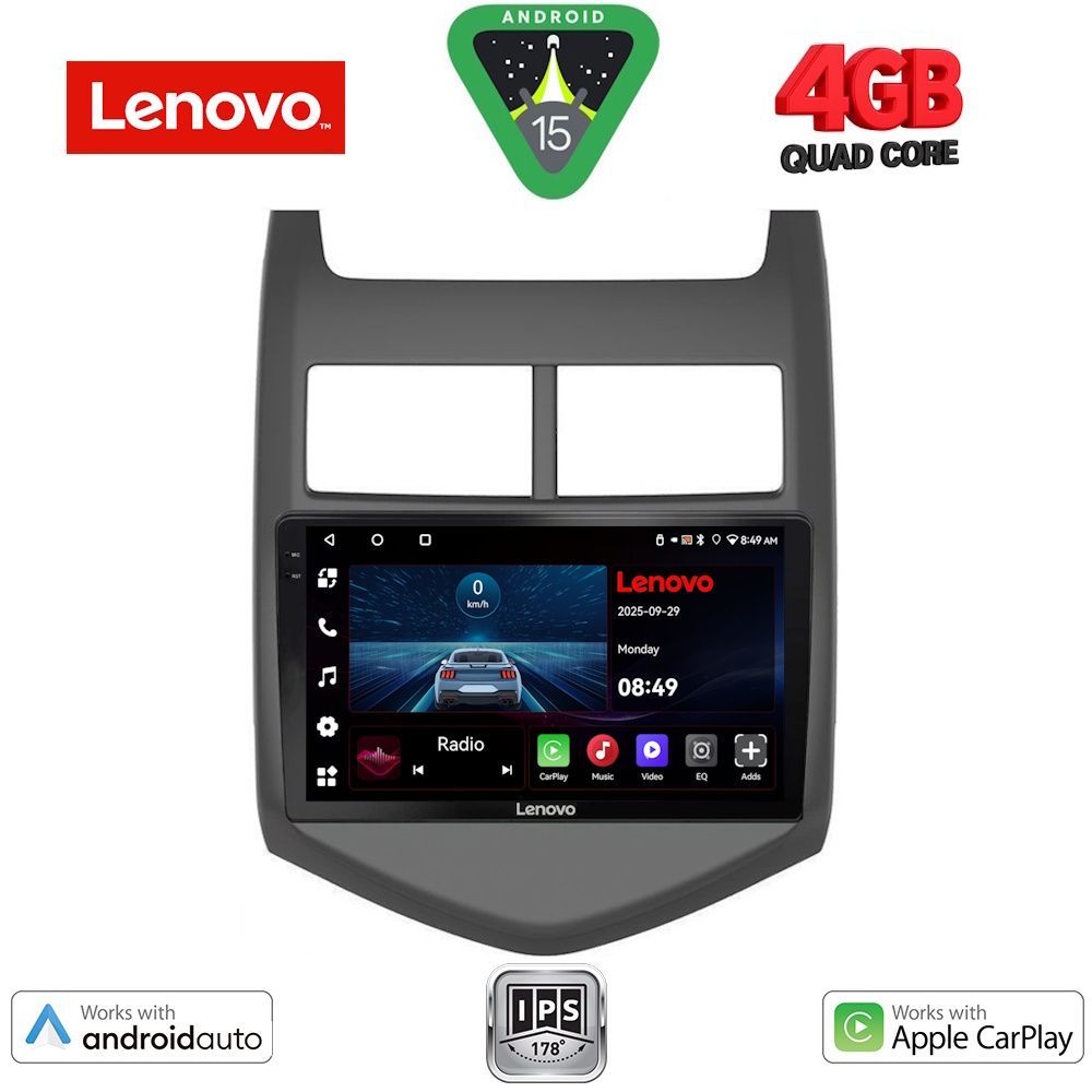 LVE8074_15 LENOVO LVE 8074A_CPAA (9inc) MULTIMEDIA TABLET for CHEVROLET AVEO mod. 2011-2014 - Image 1