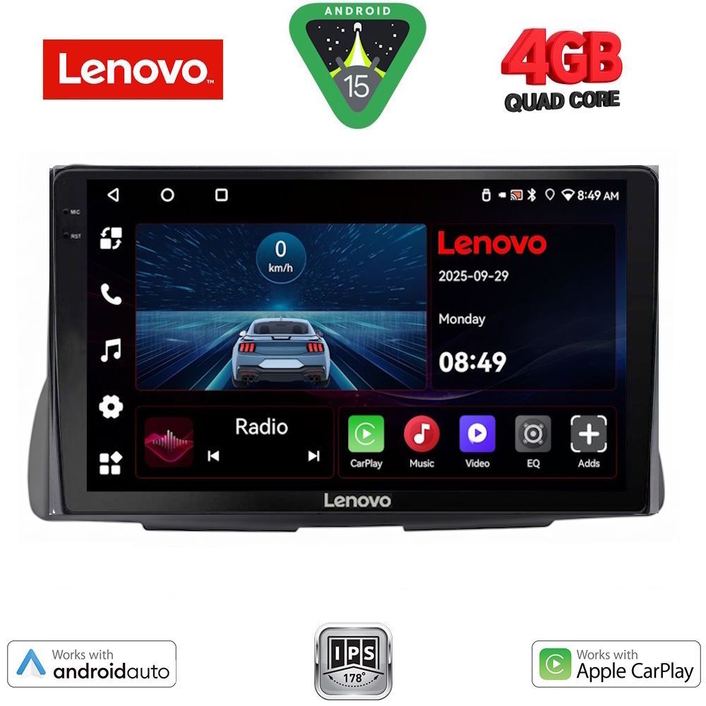 LVE8090_15 LENOVO LVE 8090_CPAA (9inc) MULTIMEDIA TABLET for CITROEN C2 mod. 2003-2009 - Image 1
