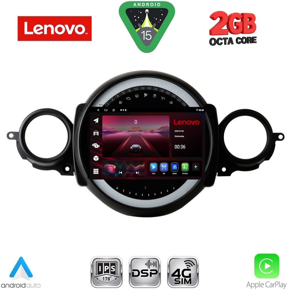 LVF5064_15_ LENOVO LVF 5064_CPA (9inc) MULTIMEDIA TABLET for MINI COOPER (R56-R57) mod. 2006-2014 - CLUBMAN (R55) mod. 2007-2014 - Image 1
