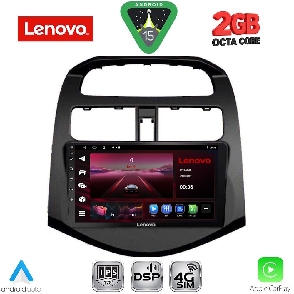 LVF5078_15_ LENOVO LVF 5078A_CPA (9inc) MULTIMEDIA TABLET for CHEVROLET SPARK mod. 2009-2015 - Image 1