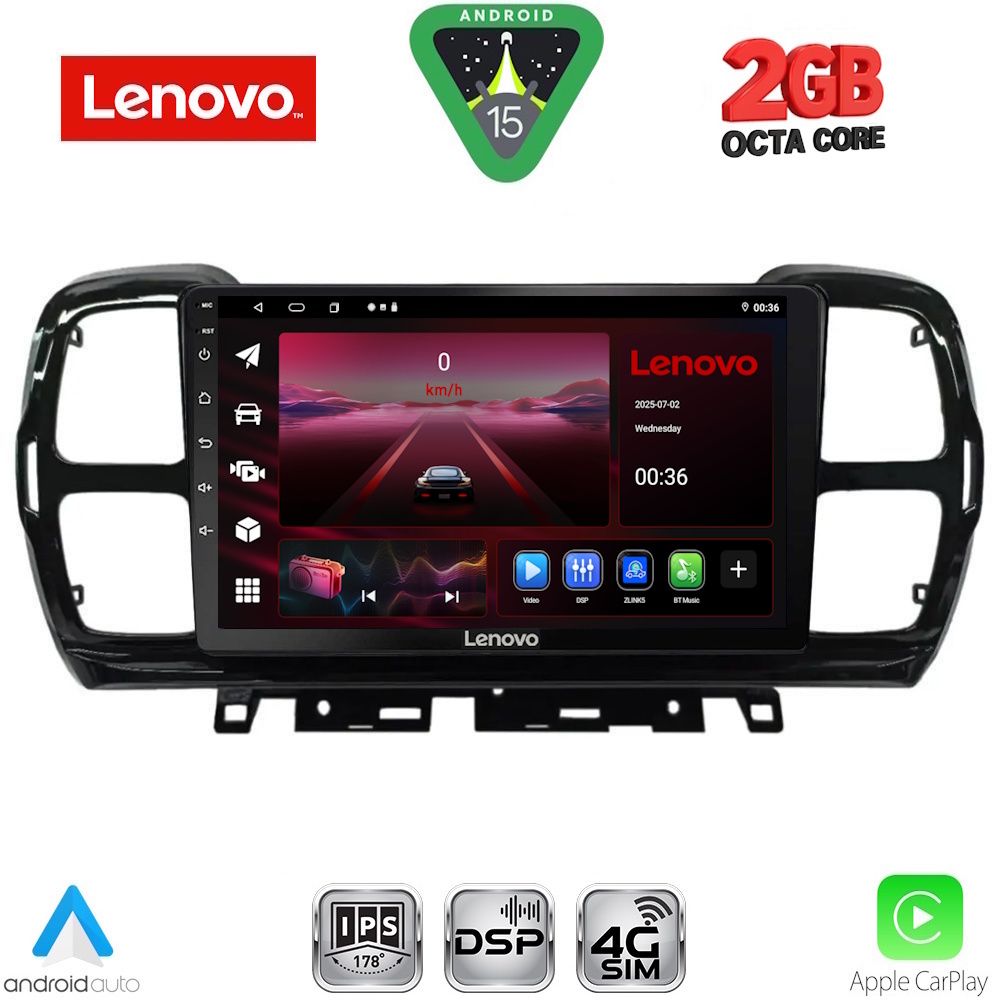 LVF5088_15_ LENOVO LVF 5088_CPA (9inc) MULTIMEDIA TABLET for CITROEN C5 AIRCROSS mod. 2017-2021 - Image 1