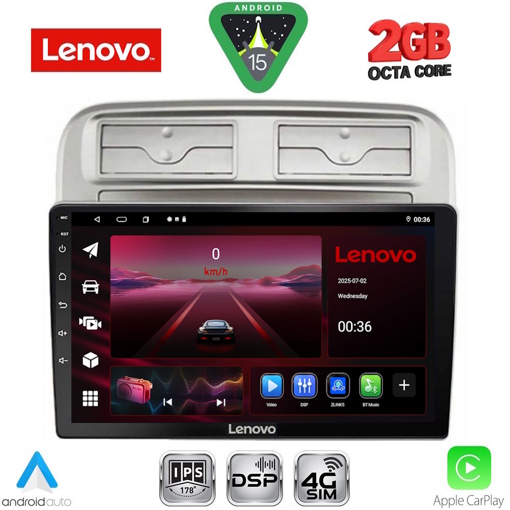 LVF5128_15_ LENOVO LVF 5128_CPA (9inc) MULTIMEDIA TABLET for FIAT GRANDE PUNTO mod. 2005-2012 - Image 1
