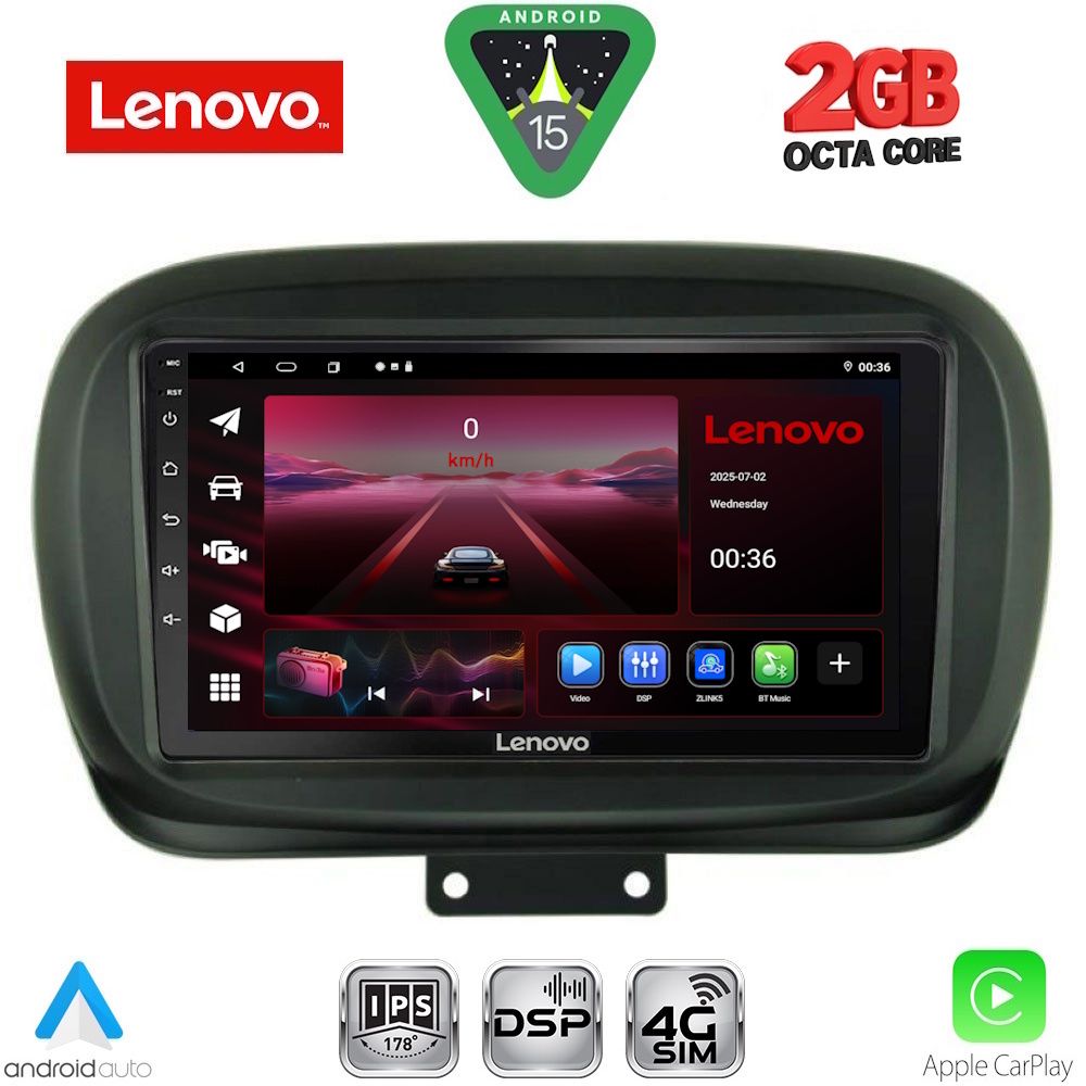LVF5134_15_ LENOVO LVF 5134_CPA (9inc) MULTIMEDIA TABLET for FIAT 500Χ mod. 2014-2024 - Image 1
