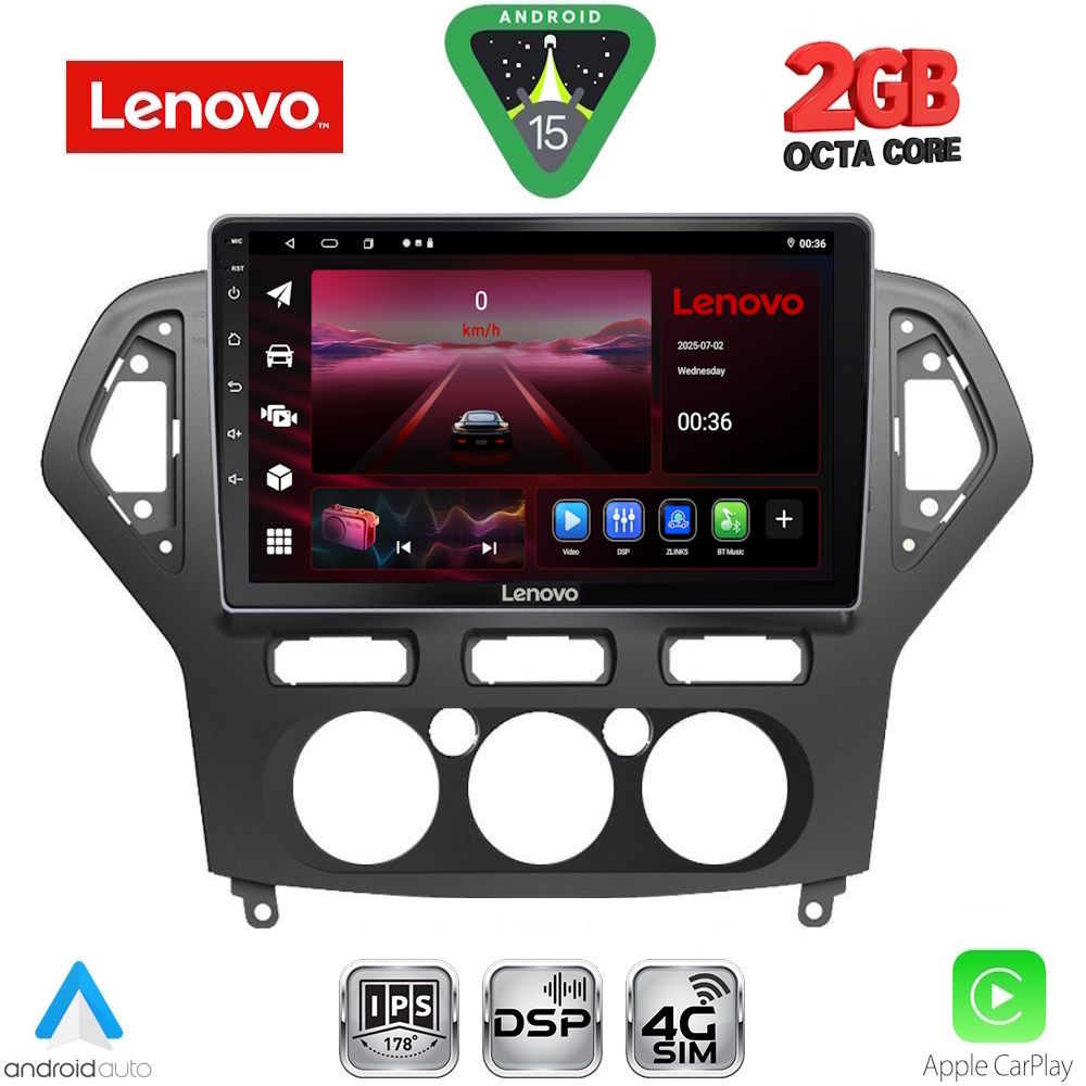 LVF5162AC_15_ LENOVO LVF 5162_CPA A/C (10inc) MULTIMEDIA TABLET for FORD MONDEO mod. 2007-2011 - Image 1