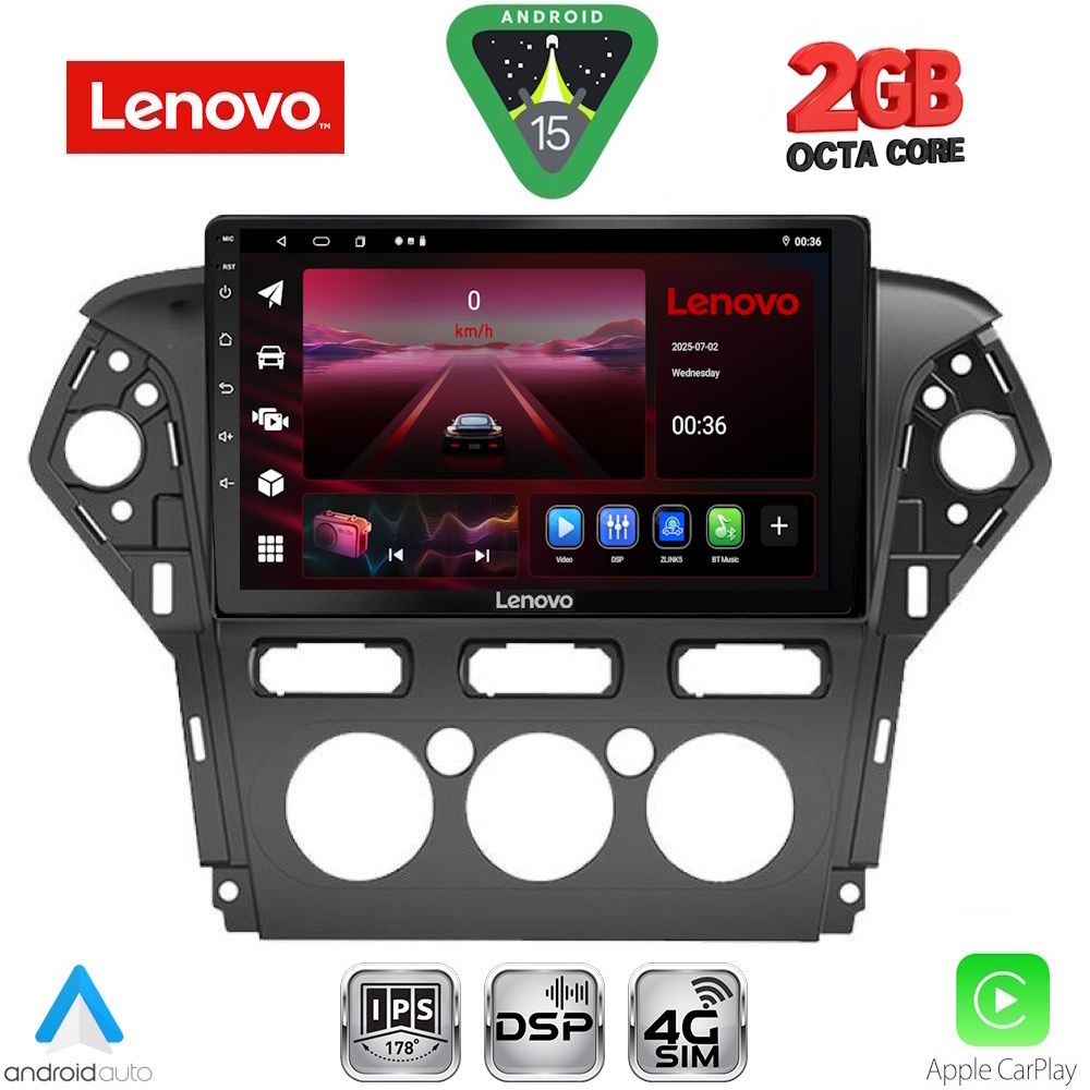 LVF5163AC_15_ LENOVO LVF 5163_CPA A/C (10inc) MULTIMEDIA TABLET for FORD MONDEO mod. 2011-2013 - Image 1