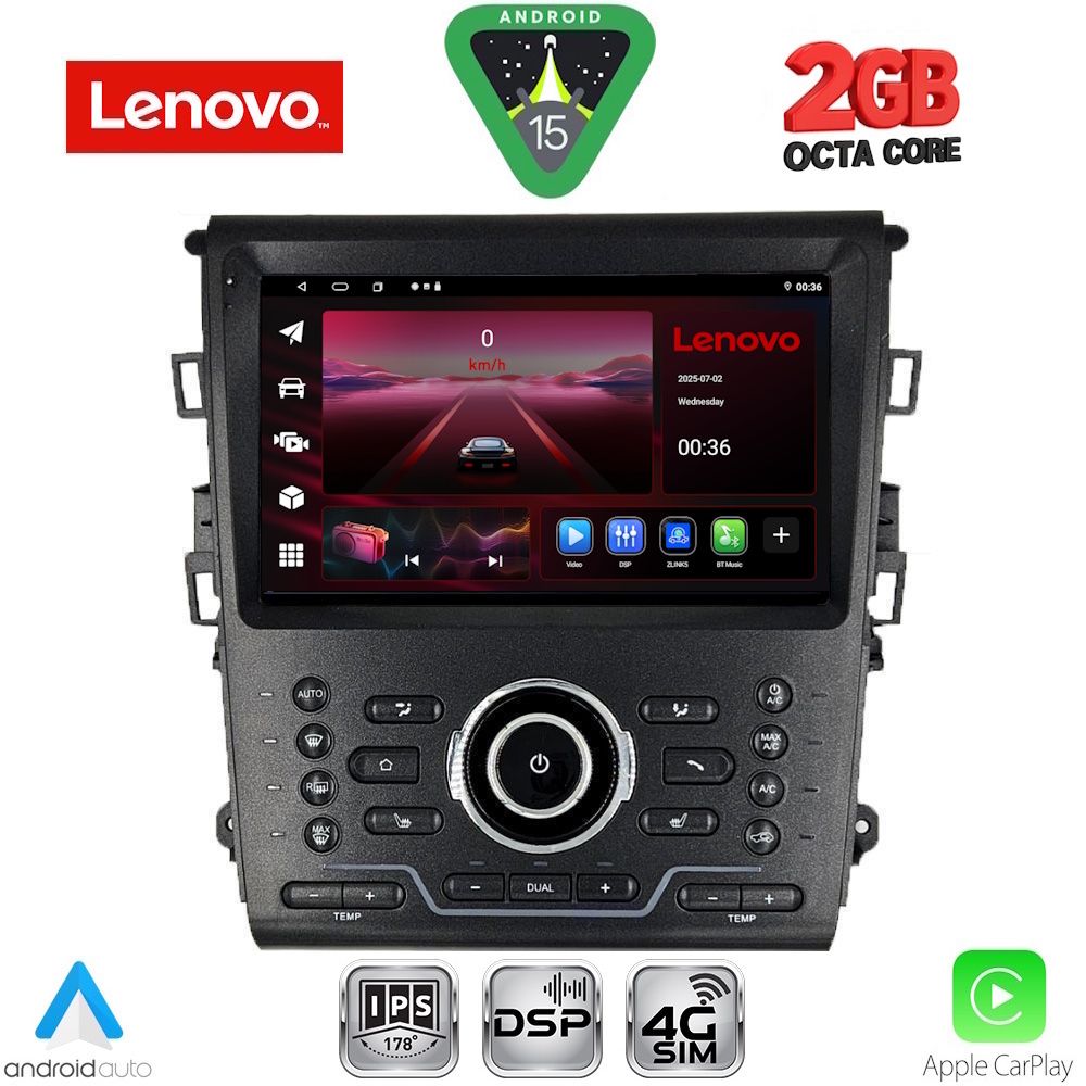 LVF5164CL_15_ LENOVO LVF 5164_CPA CLIMA (9inc) MULTIMEDIA TABLET for FORD MONDEO mod. 2014-2023 - Image 1