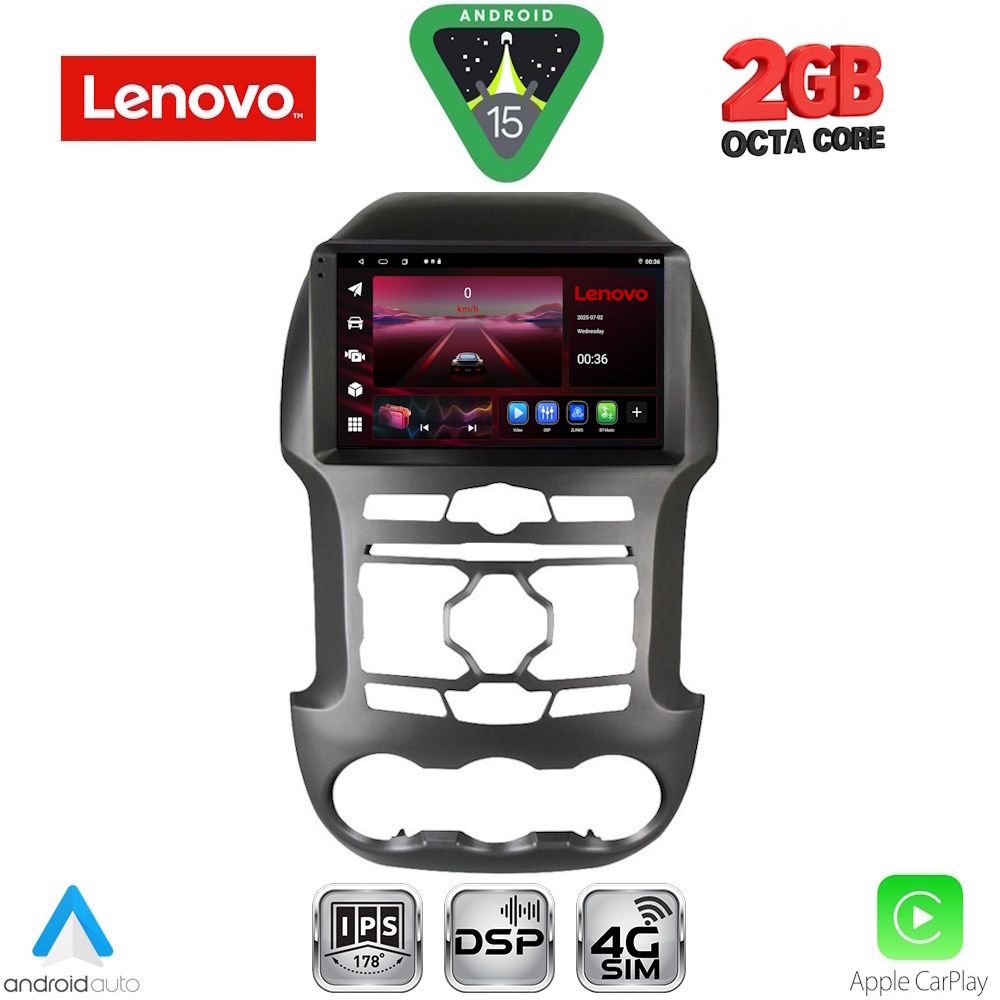 LVF5171S_15_ LENOVO LVF 5171S_CPA (9inc) MULTIMEDIA TABLET for FORD RANGER mod. 2011-2015 - Image 1