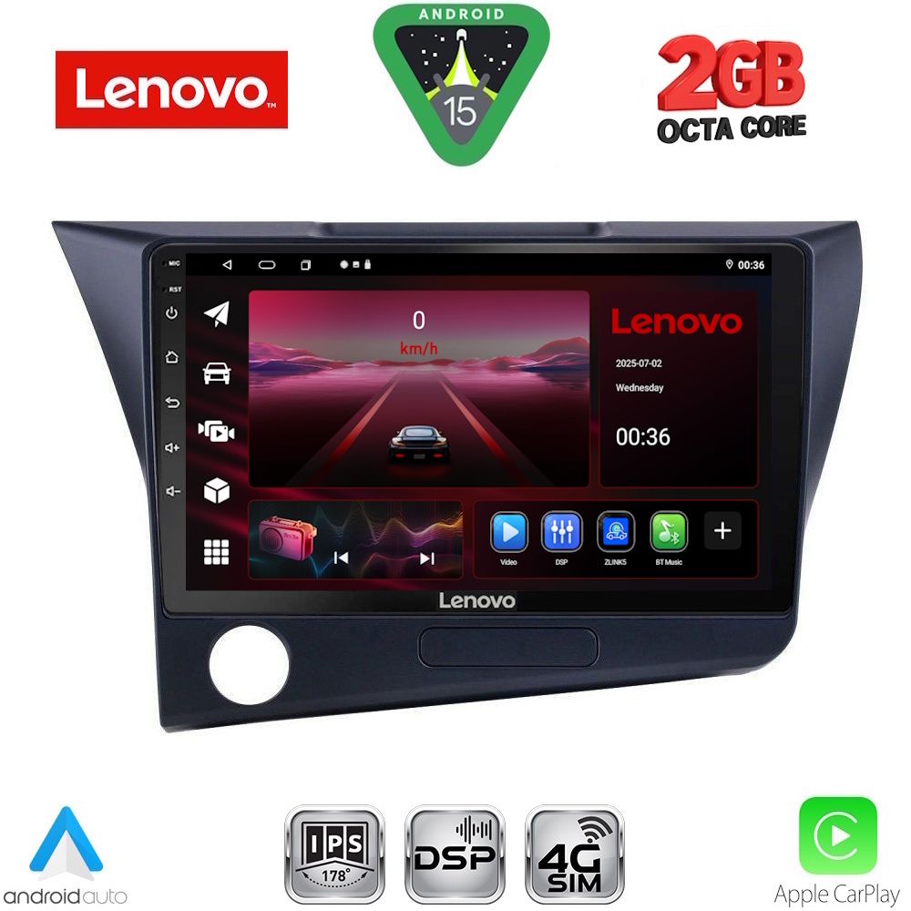 LVF5203_15_ LENOVO LVF 5203_CPA (9inc) MULTIMEDIA TABLET for HONDA CRZ mod. 2010-2016 - Image 1