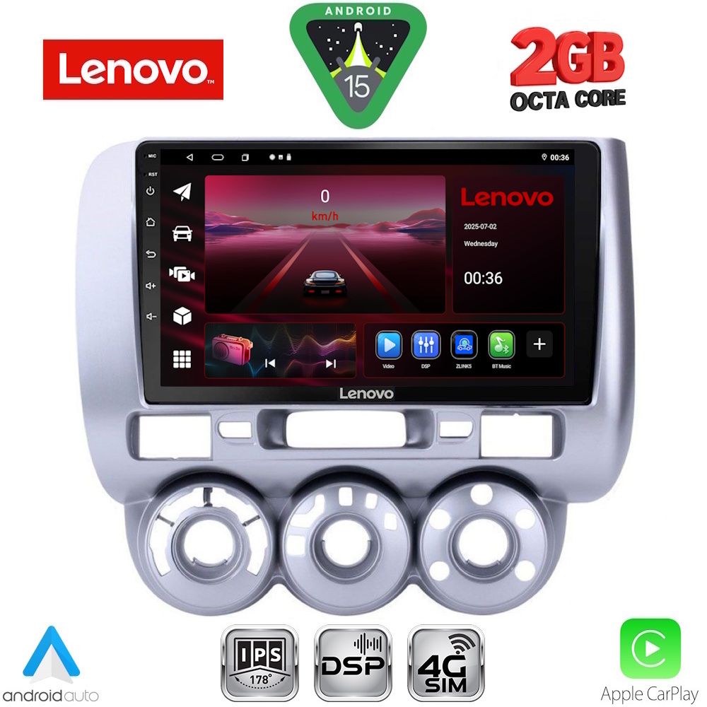 LVF5210_15_ LENOVO LVF 5210_CPA A/C (9inc) MULTIMEDIA TABLET for HONDA JAZZ mod. 2002-2008 - Image 1