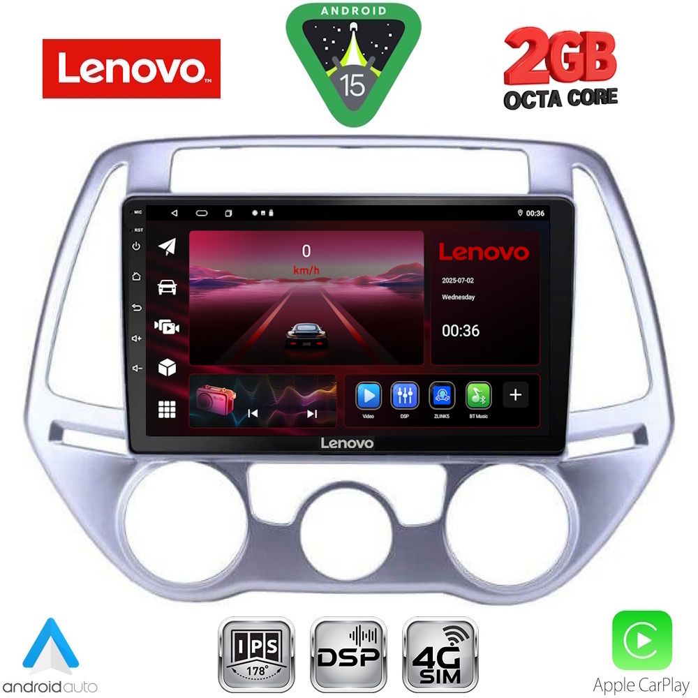 LVF5227AC_15_ LENOVO LVF 5227_CPA A/C (9inc) MULTIMEDIA TABLET for HYUNDAI i20 mod. 2008-2012 - Image 1