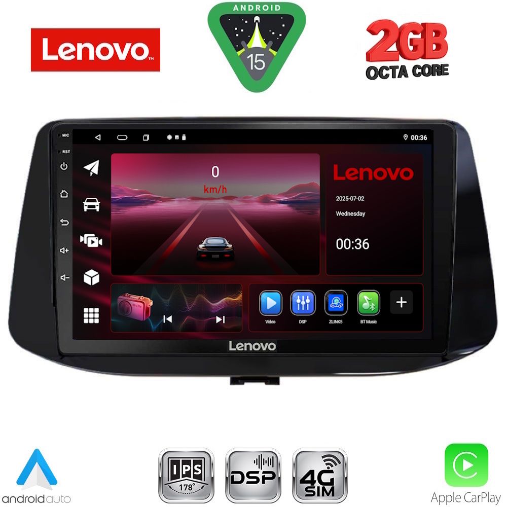 LVF5233_15_ LENOVO LVF 5233_CPA (9inc) MULTIMEDIA TABLET for HYUNDAI i30 mod. 2018-2025 - Image 1