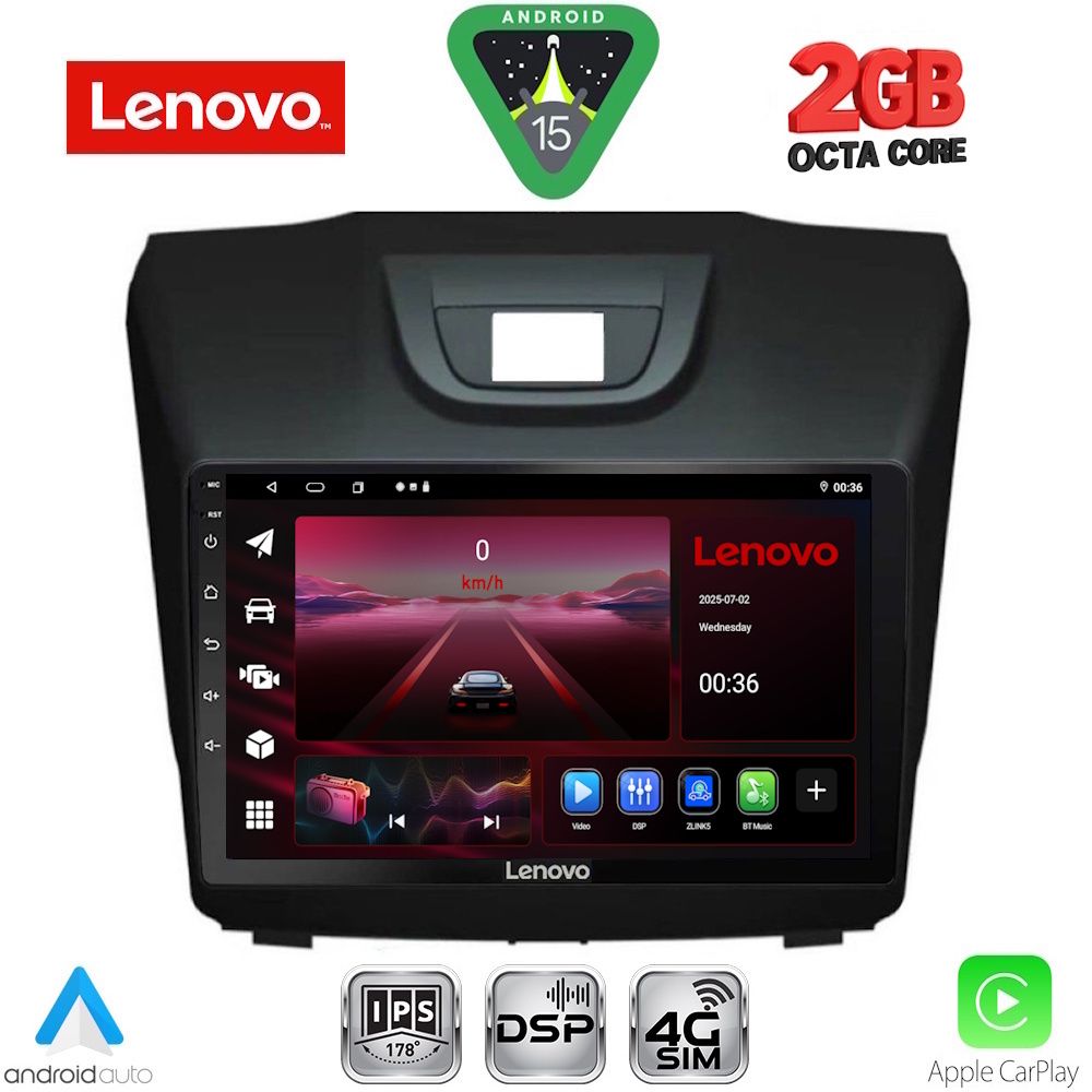 LVF5255_15_ LENOVO LVF 5255_CPA (9inc) MULTIMEDIA TABLET for ISUZU DMAX mod. 2012-2020 - Image 1
