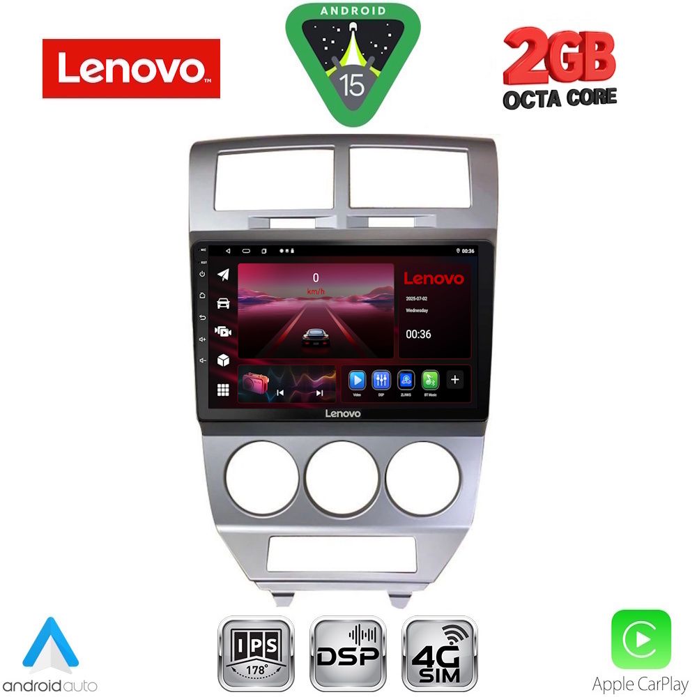 LVF5275_15_ LENOVO LVF 5275_CPA (10inc) MULTIMEDIA TABLET for DODGE CALIBER mod. 2006-2012 - Image 1