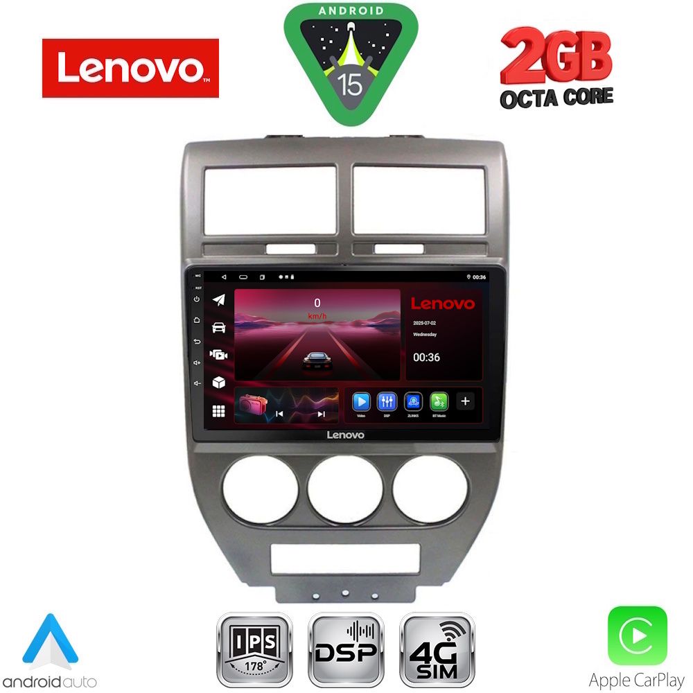 LVF5276_15_ LENOVO LVF 5276_CPA (10inc) MULTIMEDIA TABLET for JEEP COMPASS - PATRIOT mod. 2007-2016 - Image 1