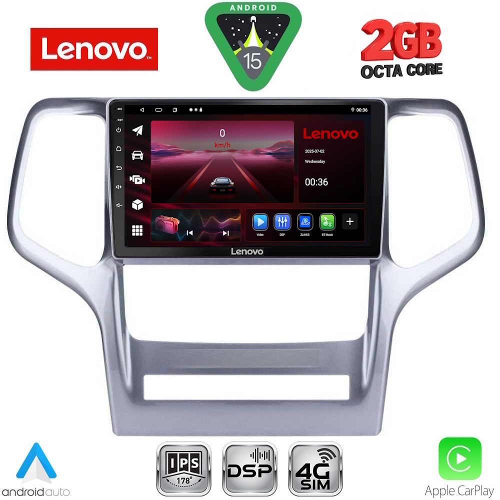 LVF5282_15_ LENOVO LVF 5282_CPA (9inc) MULTIMEDIA TABLET for JEEP GRAND CHEROKEE mod. 2011-2014 - Image 1