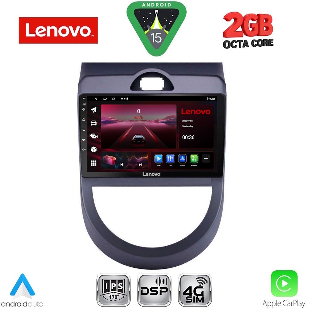 LVF5320_15_ LENOVO LVF 5320_CPA (9inc) MULTIMEDIA TABLET for KIA SOUL mod. 2008-2013 - Image 1