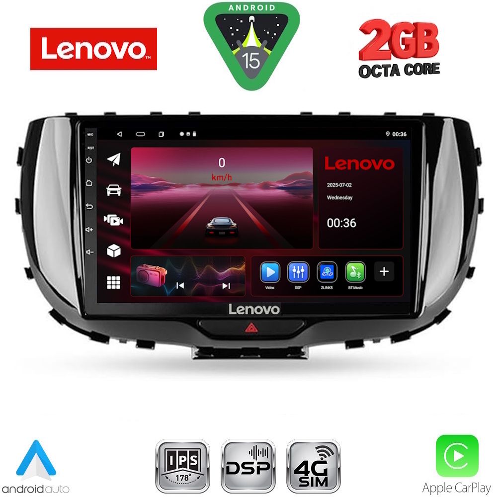 LVF5322_15 LENOVO LVF 5322_CPA (9inc) MULTIMEDIA TABLET for KIA SOUL mod. 2019+ - Image 1