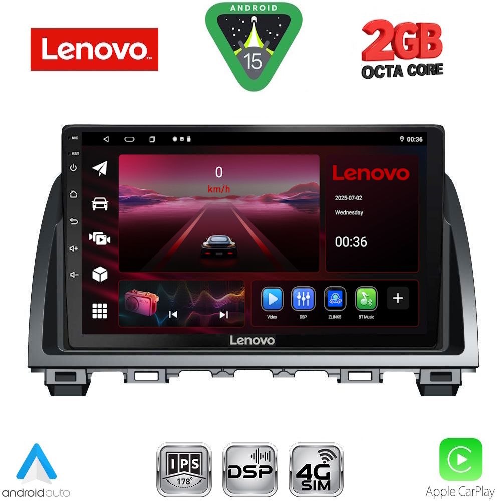 LVF5378_15_ LENOVO LVF 5378_CPA (9inc) MULTIMEDIA TABLET for MAZDA 6 mod. 2012-2017 - Image 1