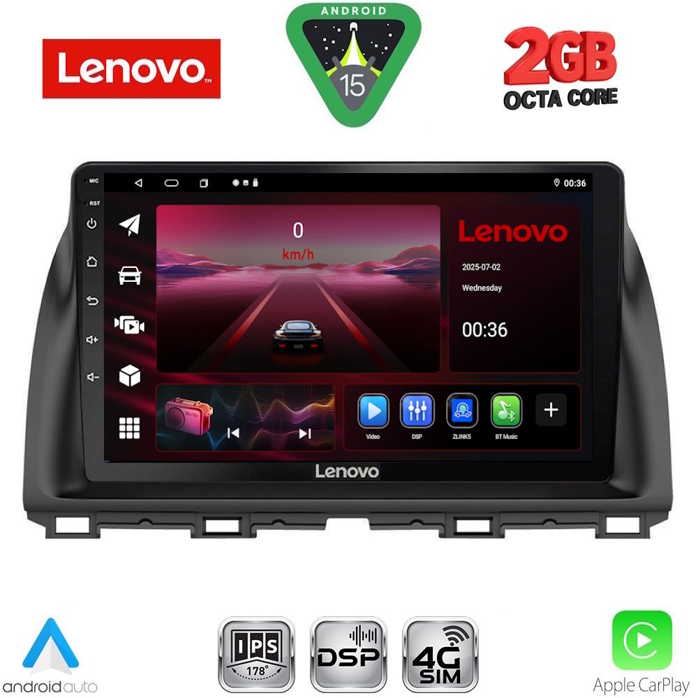 LVF5380_15_ LENOVO LVF 5380_CPA (10inc) MULTIMEDIA TABLET for MAZDA CX5 mod. 2013-2017 - Image 1