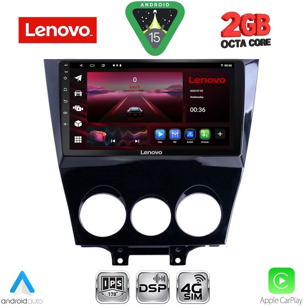 LVF5395_15_ LENOVO LVF 5395_CPA (9inc) MULTIMEDIA TABLET for MAZDA RX8 mod. 2008-2014 - Image 1