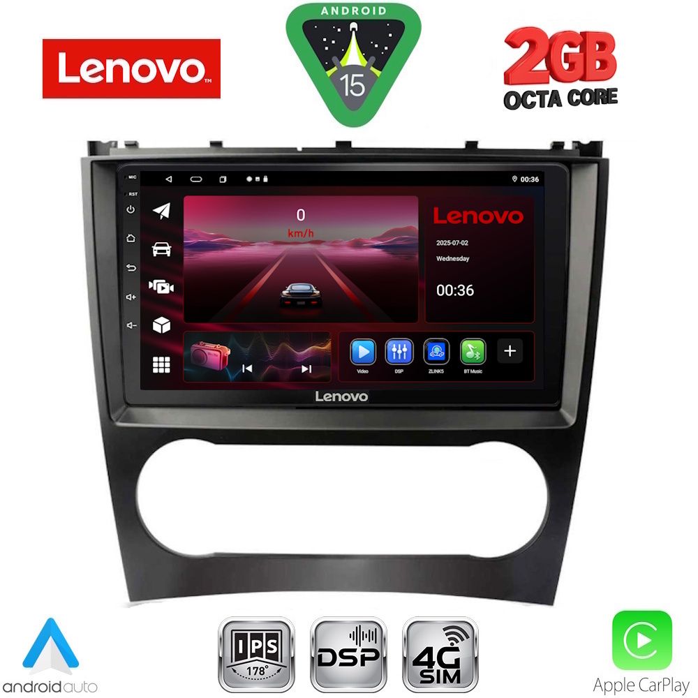 LVF5404_15_ LENOVO LVF 5404_CPA (9inc) MULTIMEDIA TABLET for MERCEDES C – CLK (W203-209) mod. 2004-2008 - Image 1