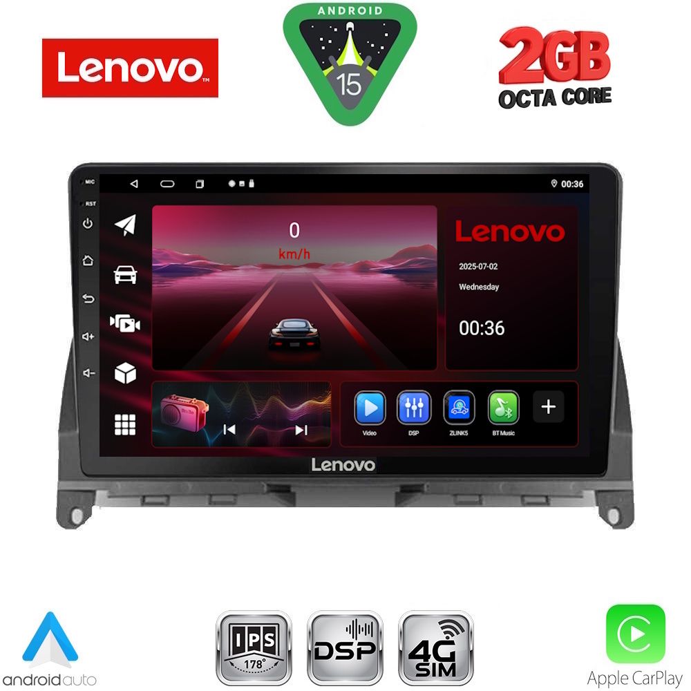 LVF5405_15_ LENOVO LVF 5405_CPA (9inc) MULTIMEDIA TABLET for MERCEDES C (W204) mod. 2007-2011 - Image 1