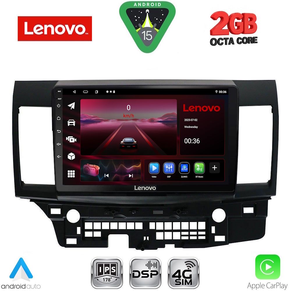 LVF5434_15_ LENOVO LVF 5434_CPA (10inc) MULTIMEDIA TABLET for MITSUBISHI LANCER mod. 2008-2017 - Image 1