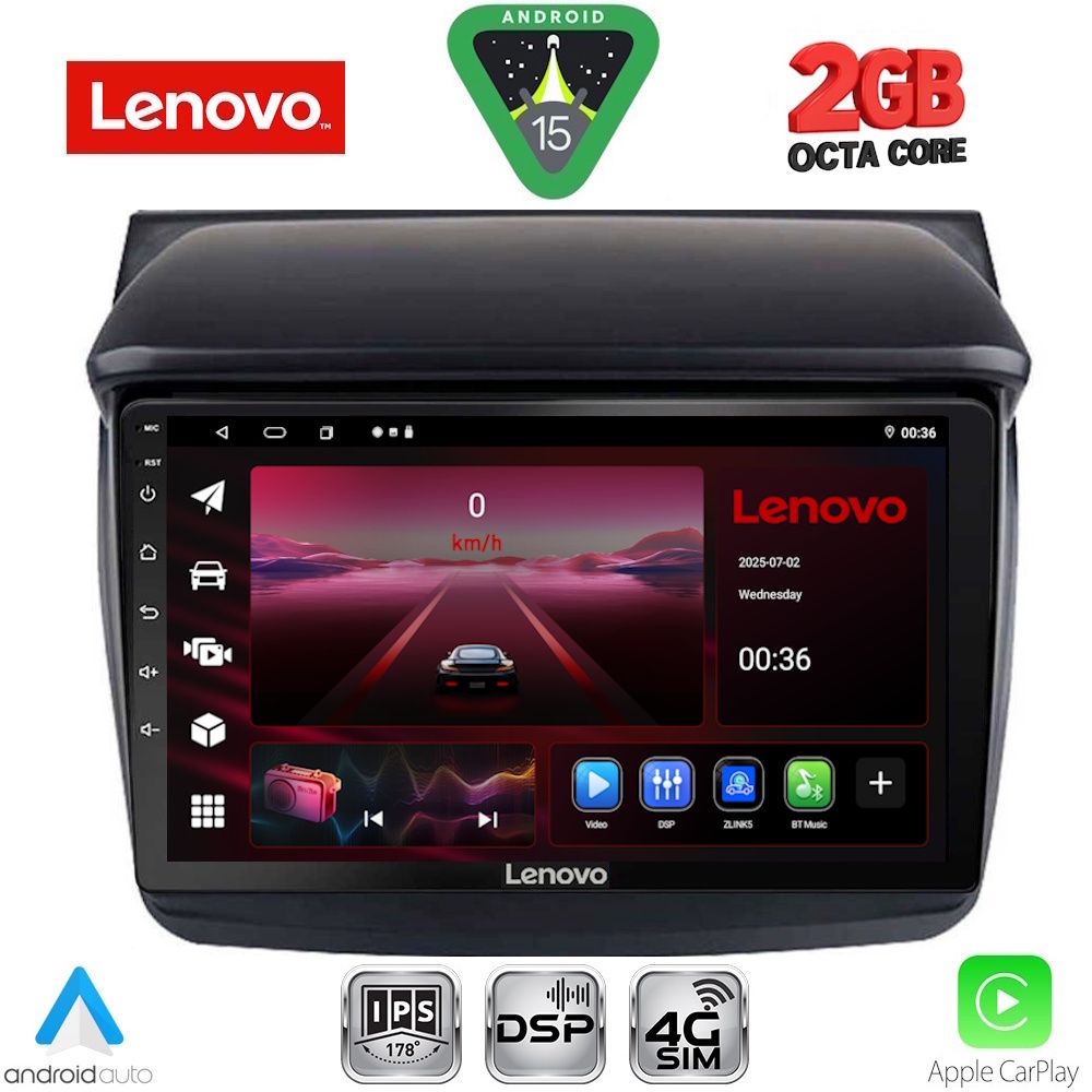 LVF5436_15_ LENOVO LVF 5436_CPA (9inc) MULTIMEDIA TABLET for MITSUBISHI L200 mod. 2006-2015 - Image 1