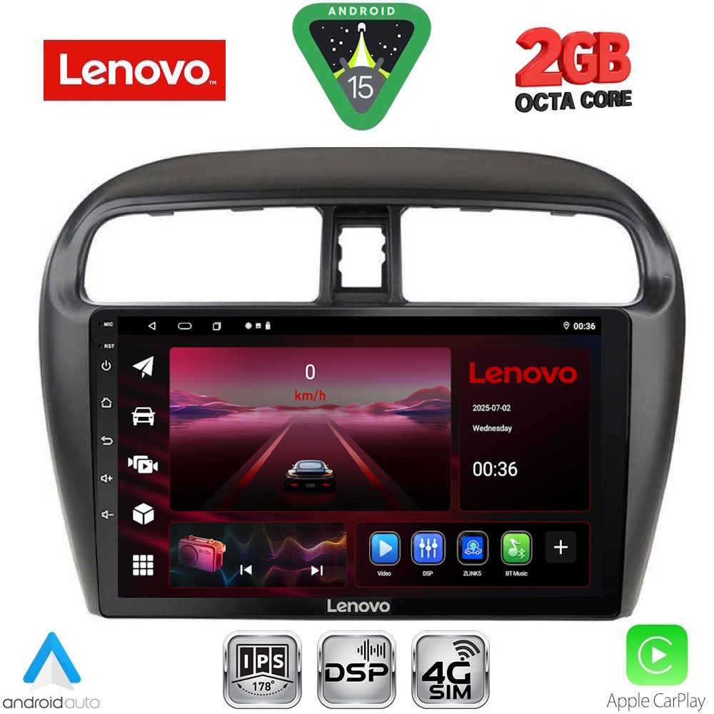 LVF5448_15_ LENOVO LVF 5448_CPA (9inc) MULTIMEDIA TABLET for MITSUBISHI SPACESTAR mod. 2013-2020 - Image 1