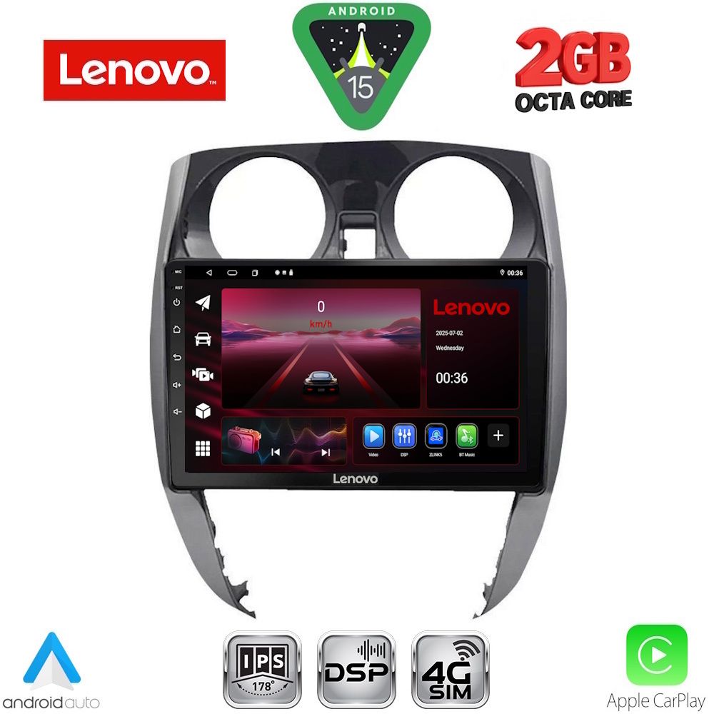 LVF5464_15_ LENOVO LVF 5464_CPA (10inc) MULTIMEDIA TABLET for NISSAN NOTE mod. 2012-2020 - Image 1