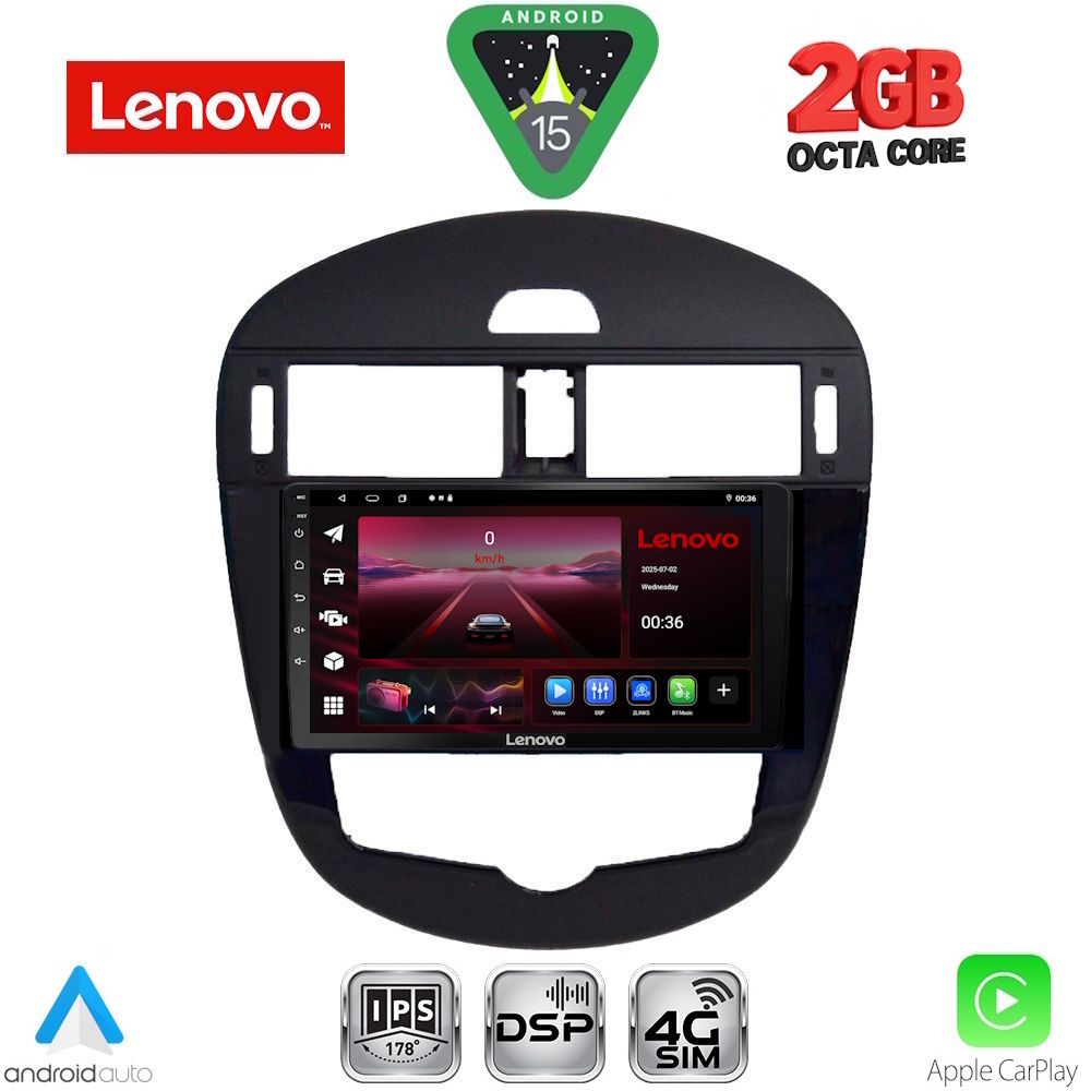 LVF5470_15_ LENOVO LVF 5470CL_CPA (9inc) MULTIMEDIA TABLET for NISSAN PULSAR mod. 2014-2020 with CLIMA - Image 1