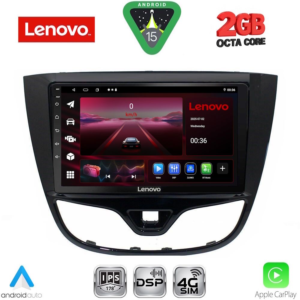 LVF5489_15_ LENOVO LVF 5489_CPA (10inc) MULTIMEDIA TABLET for OPEL KARL mod. 2014-2019 - Image 1